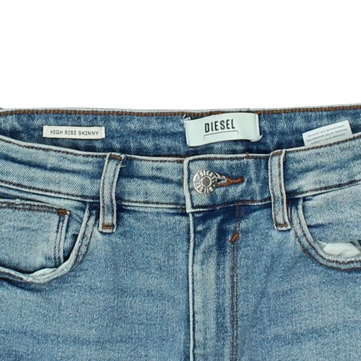 Diesel Womens Blue High Rise Skinny Jeans | Vintage Luxury Designer Denim VTG