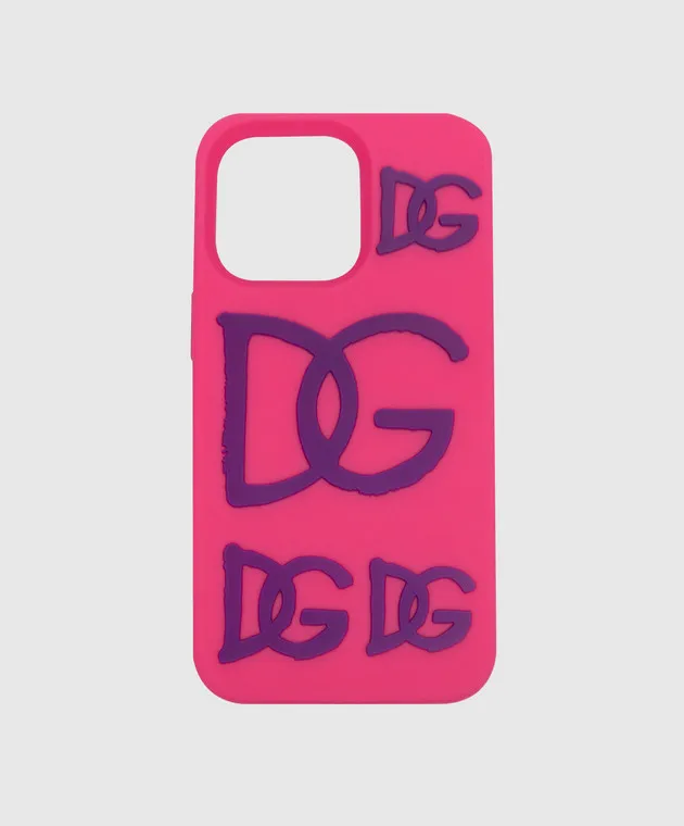 Dolce&Gabbana Custodia rosa per Iphone 13 Pro con logo BI3182AB372