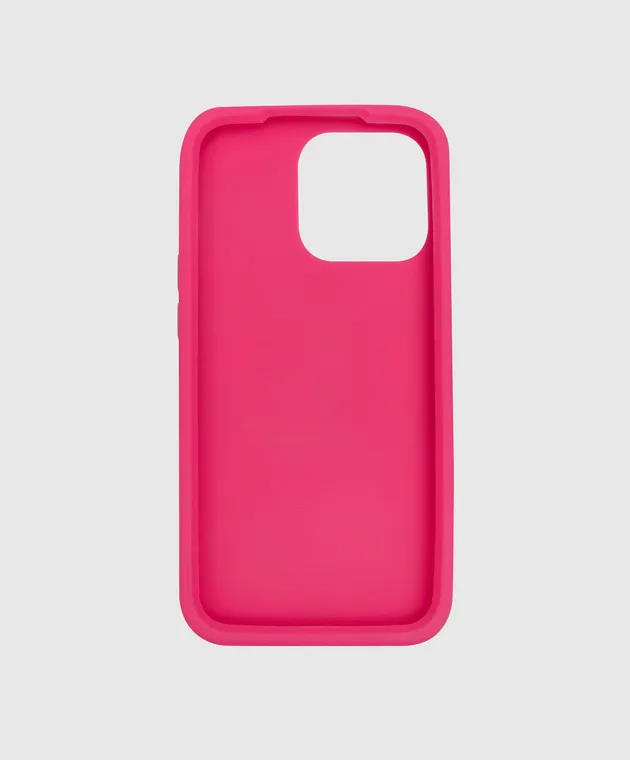 Dolce&Gabbana Custodia rosa per Iphone 13 Pro con logo BI3182AB372