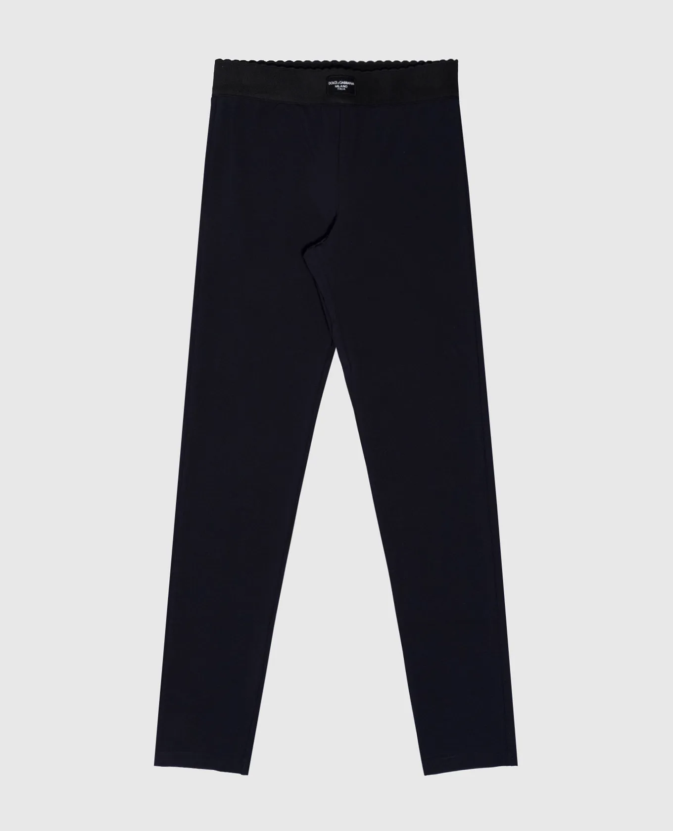 Dolce&Gabbana Leggings blu da bambino con patch logo L5JP3JG7NOH812+