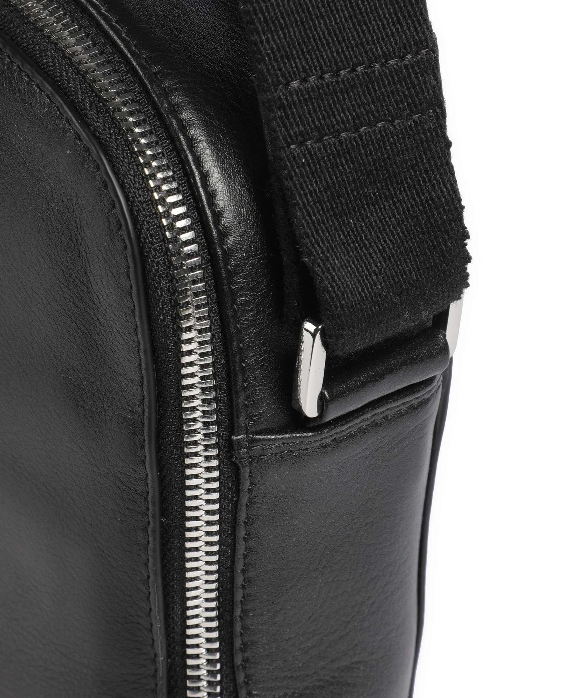  DuDu Bags Okinawa Borsa a tracolla pelle di vitello finemente grana nero  