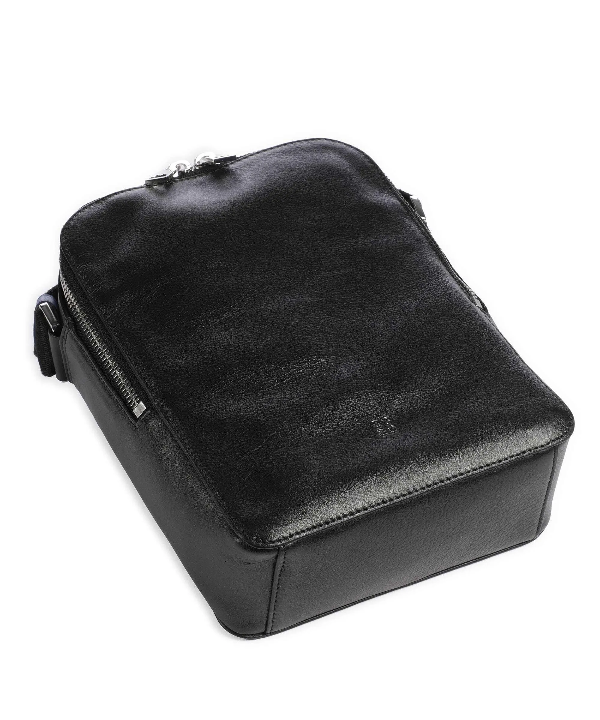  DuDu Bags Okinawa Borsa a tracolla pelle di vitello finemente grana nero  