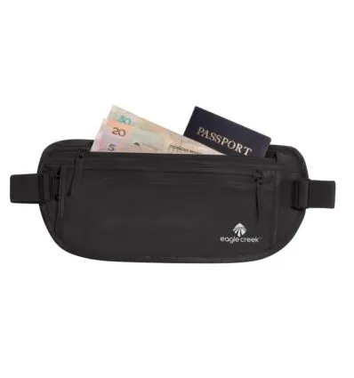 Eagle Creek Cintura portavalori Undercover™ in seta (nero)