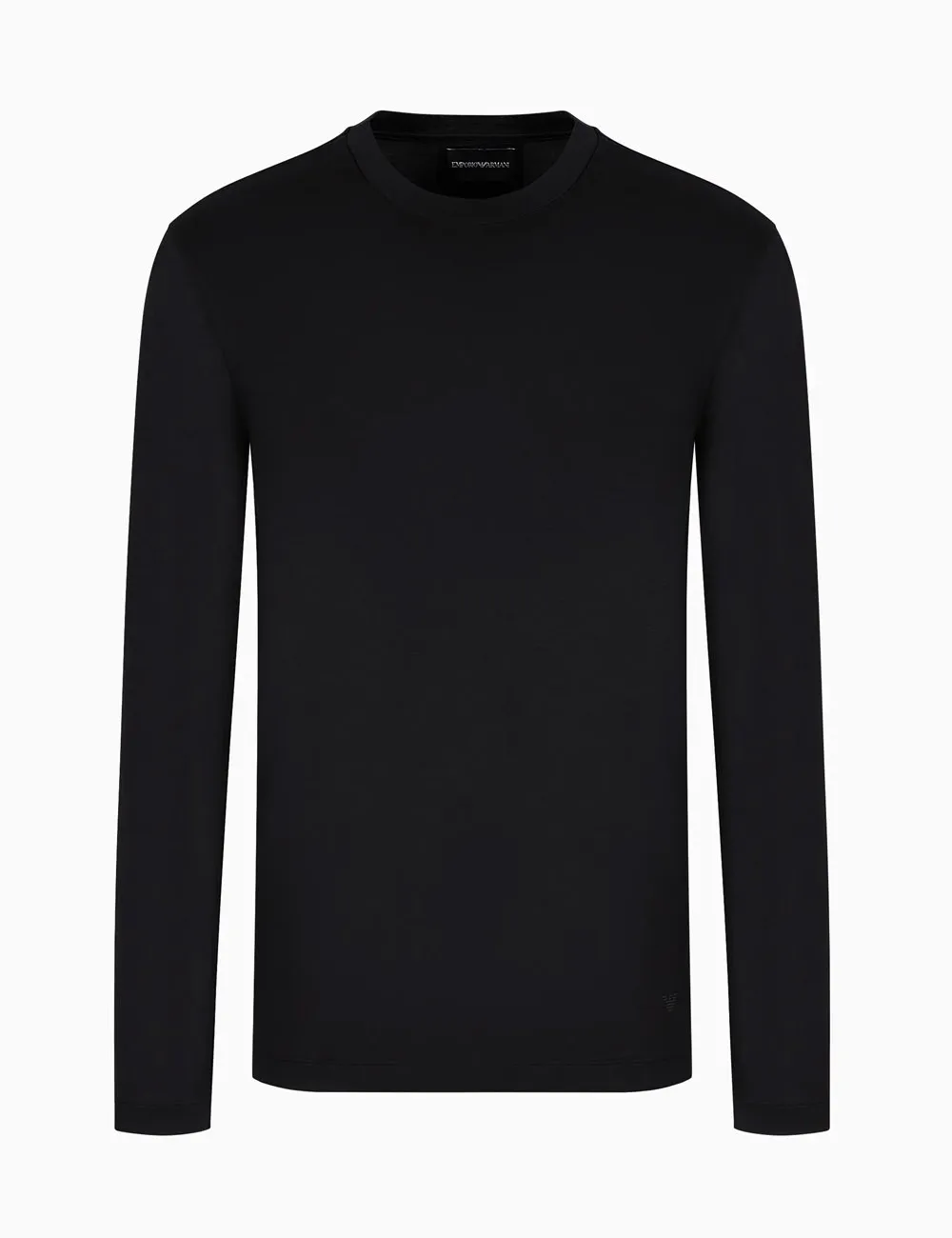 Emporio Armani     Maglia in jersey misto lyocell ASV nera