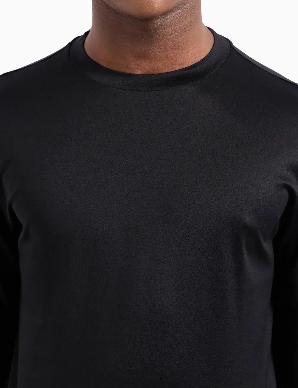 Emporio Armani     Maglia in jersey misto lyocell ASV nera