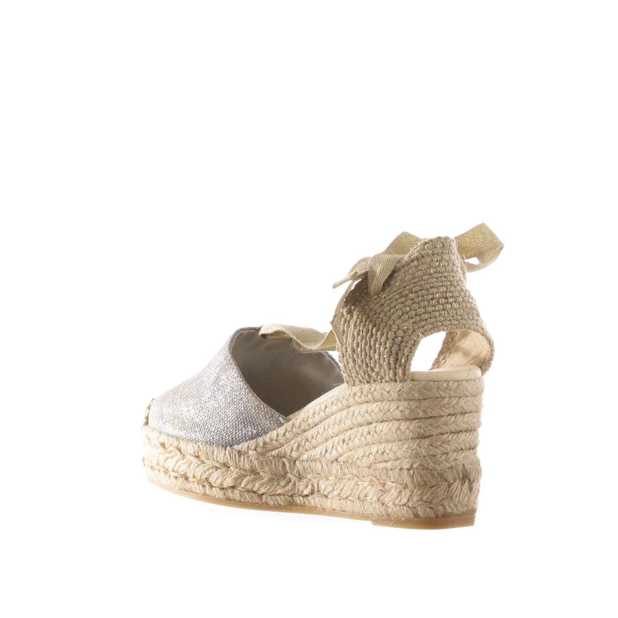 Espadrilles valenciana kaome in tessuto lurex