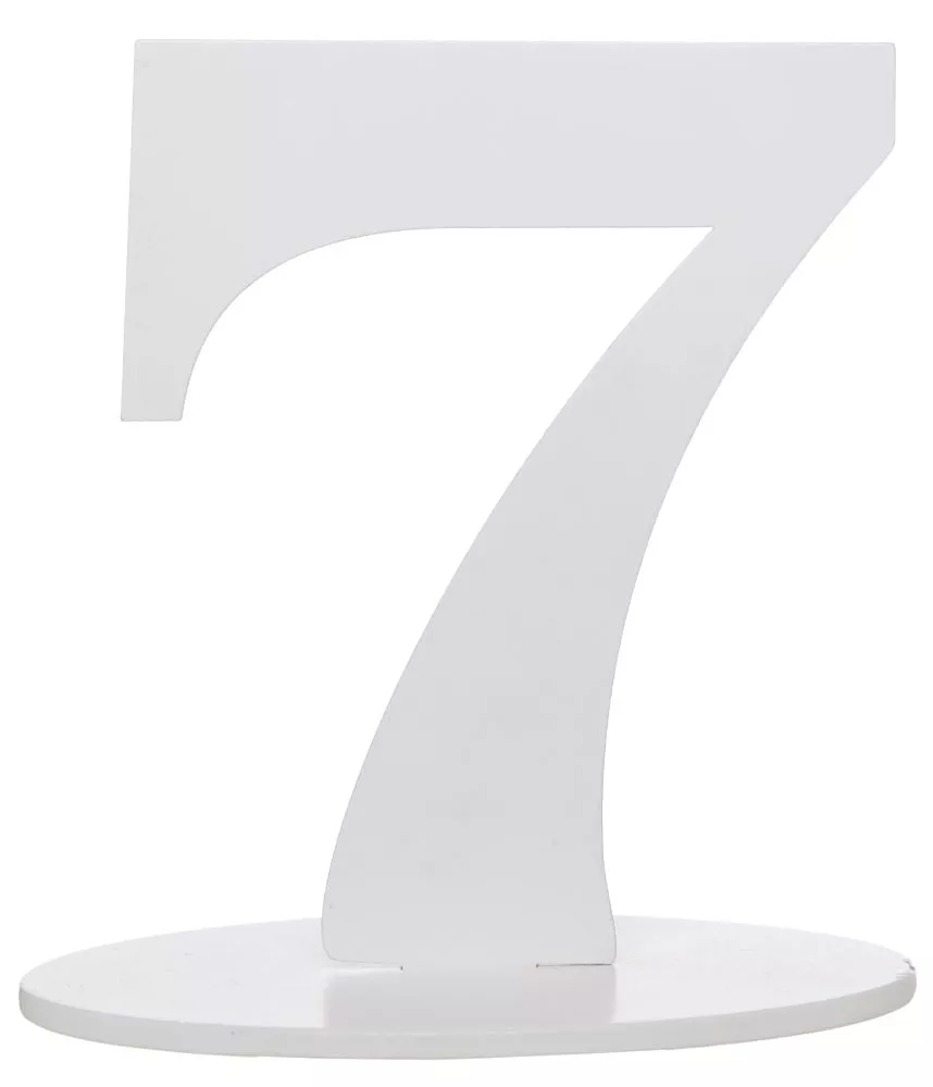 Favoloso numero 7 tavolo 17 cm