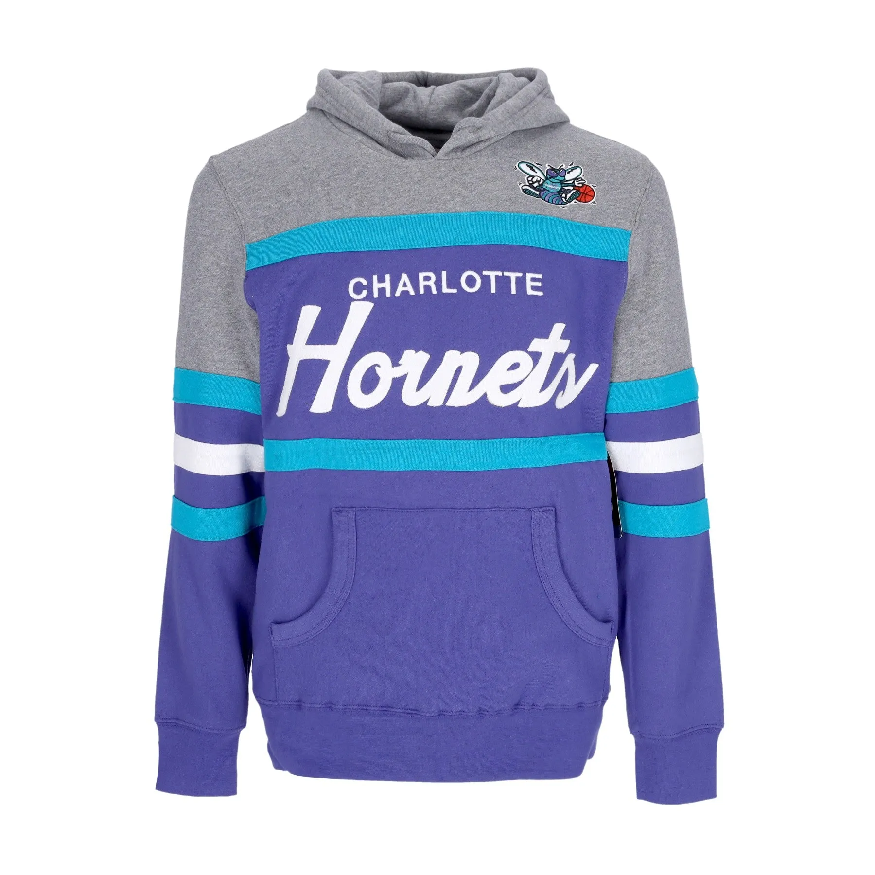 Felpa Cappuccio Uomo Nba Headcoach Hoodie Hardwood Classics Chahor Dark Purple