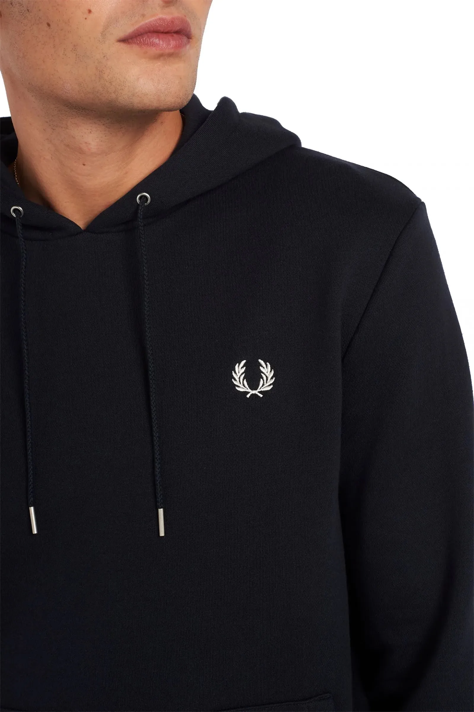 Felpa con Cappuccio Fred Perry Navy da Uomo