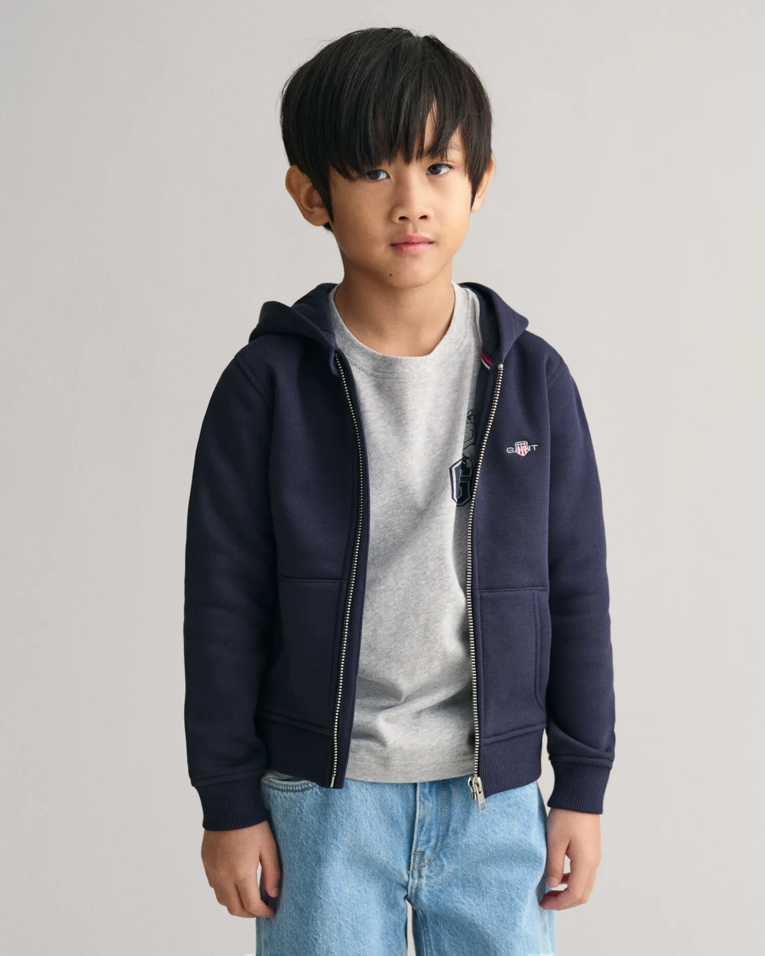 Felpa con cappuccio Shield con zip Kids    