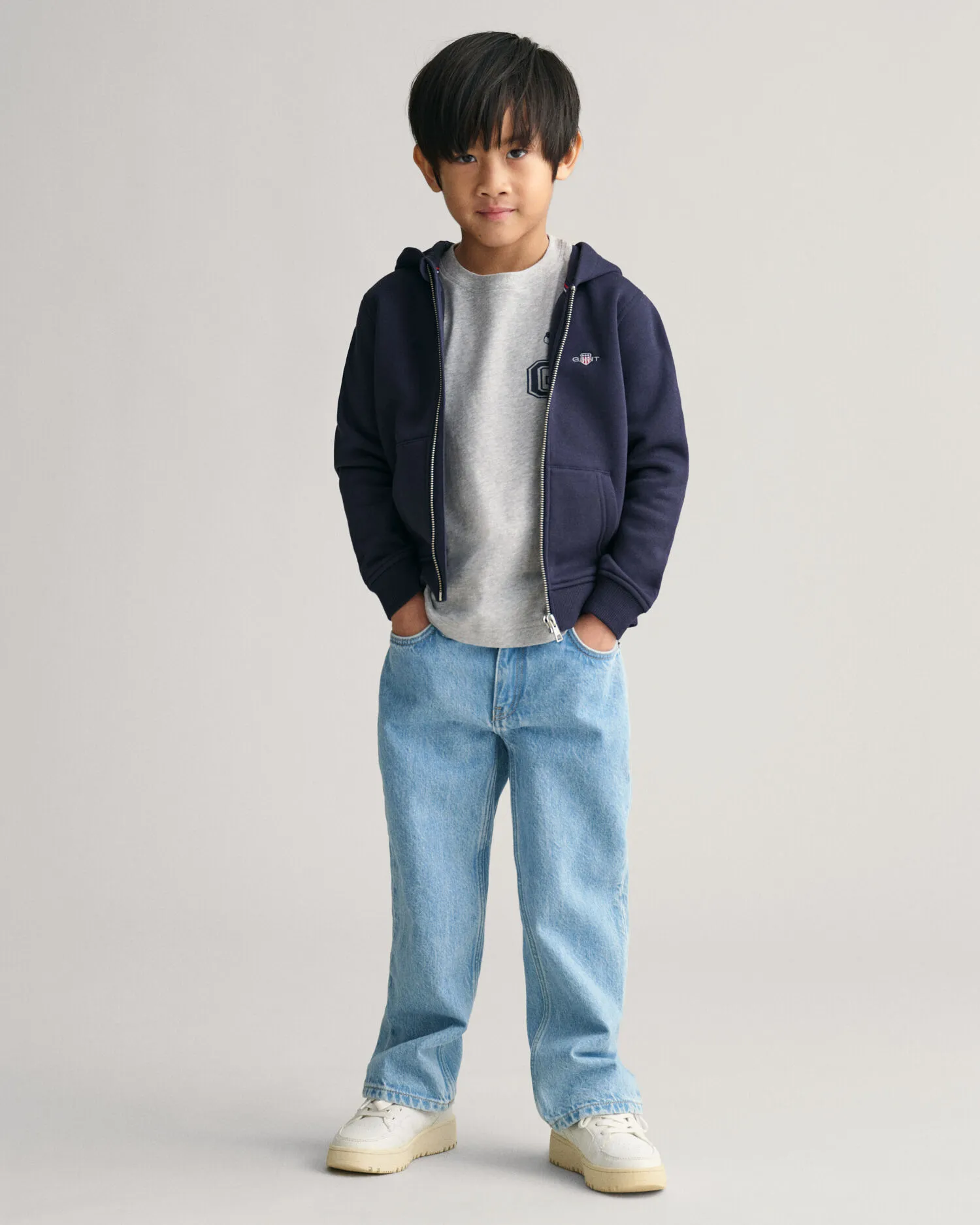 Felpa con cappuccio Shield con zip Kids    