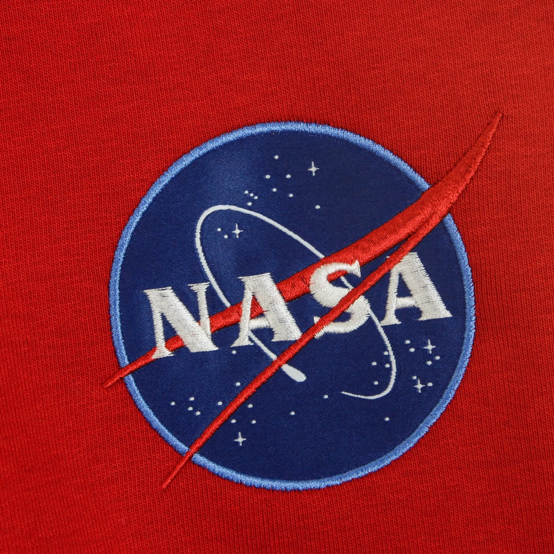 Felpa Girocollo Uomo Nasa Reflective Sweater Speed Red