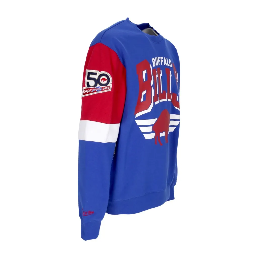 felpa girocollo uomo nfl all over crew 30 bufbil ORIGINAL TEAM COLORS