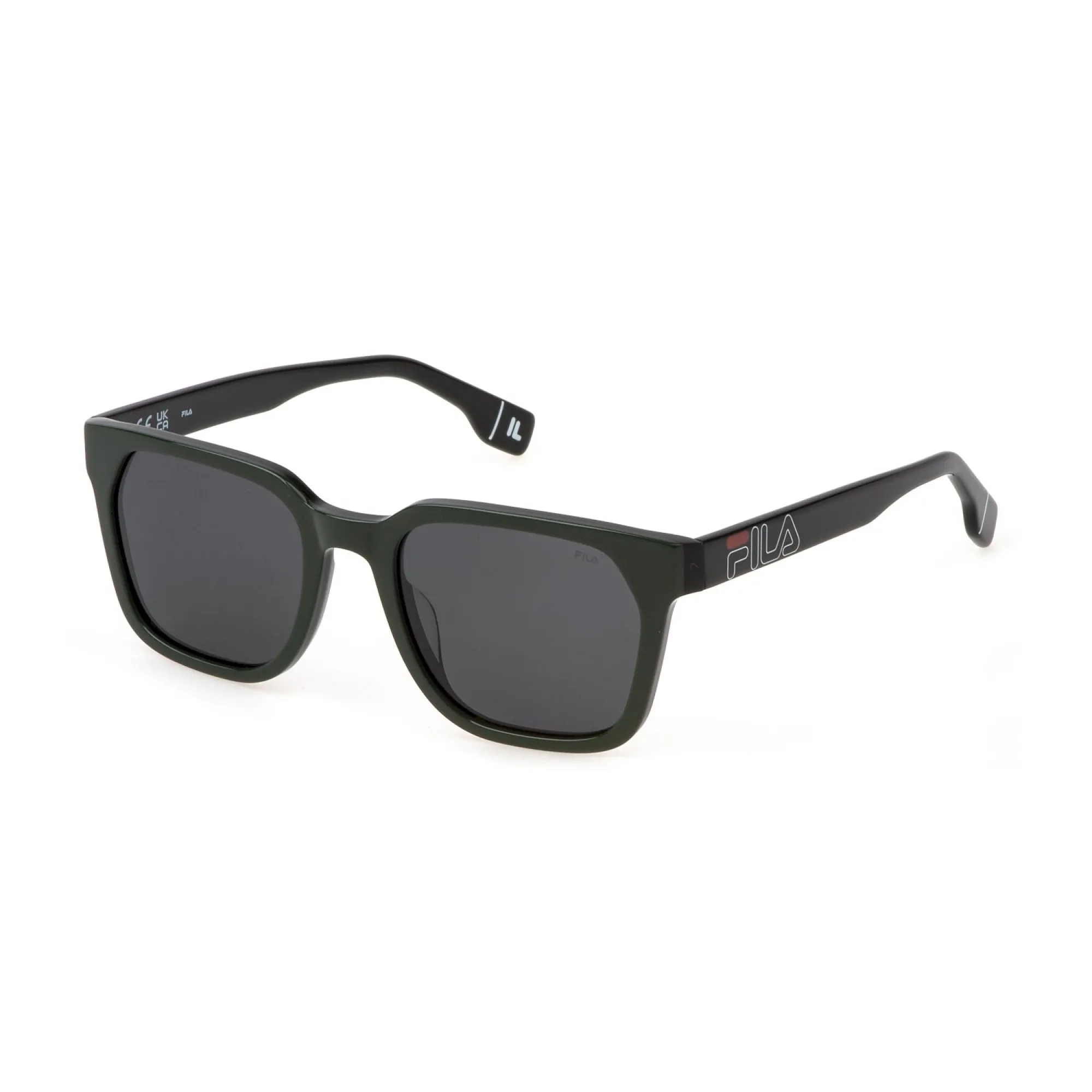  Fila SFI730V - B33P Verde Nero Lucido | Occhiale Da Sole Uomo 