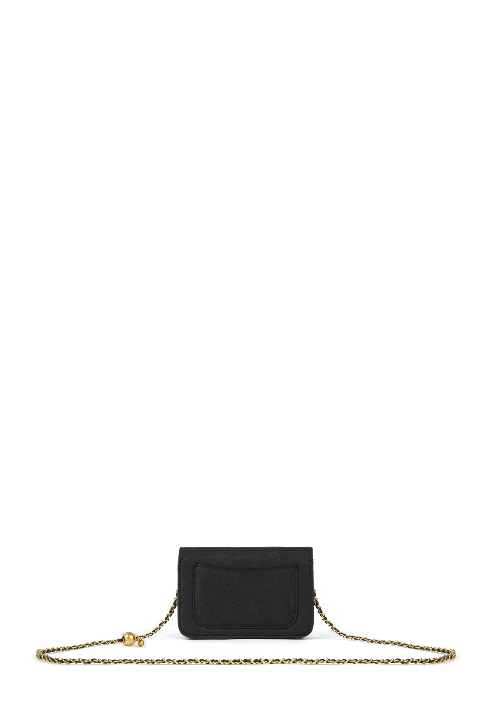 FLOWER PATTERN WITH CHAIN STRAP - Borsa a tracolla