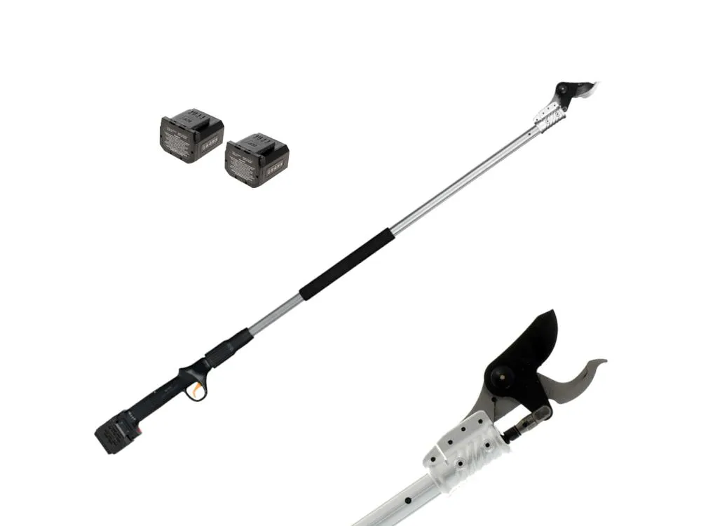 Forbici a batteria su asta volpi kv201 con 2 batterie taglio da 38mm Volpi