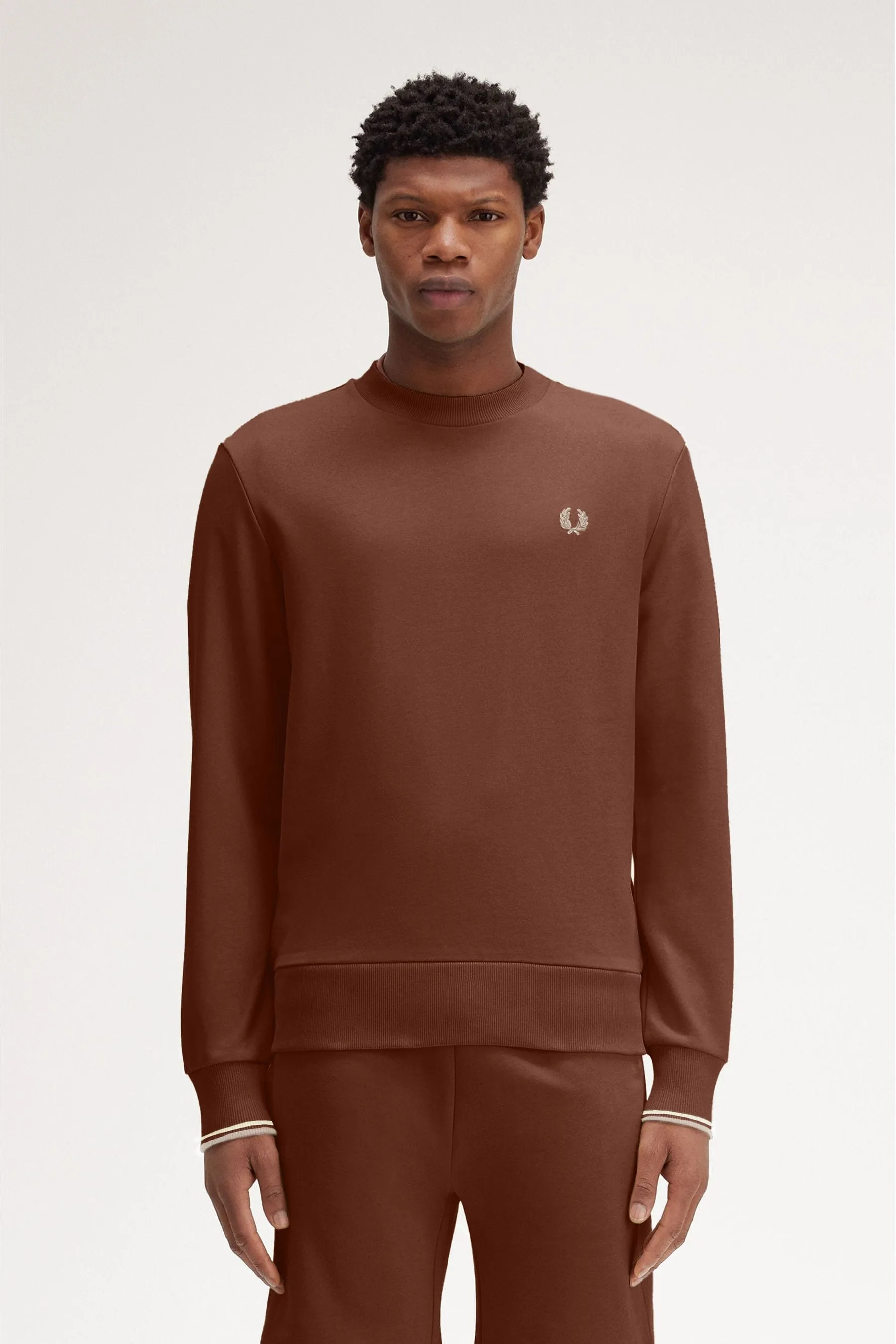 Fred Perry Crew Neck 100% Cotton Sweatshirt    