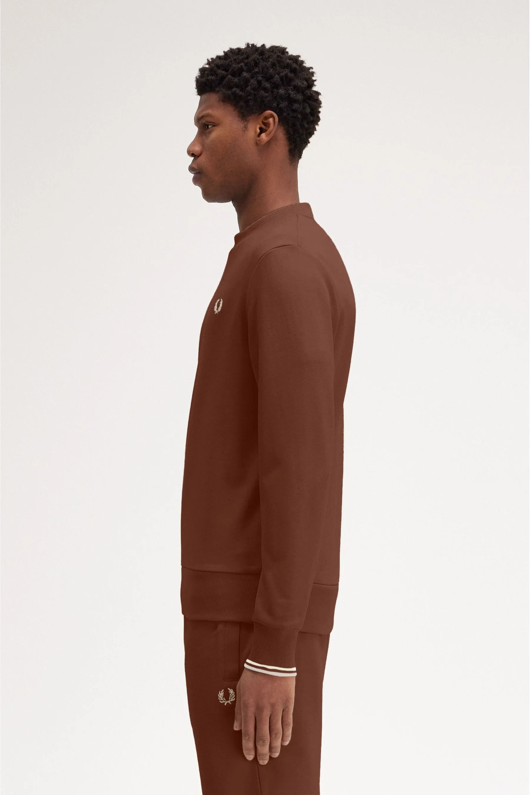 Fred Perry Crew Neck 100% Cotton Sweatshirt    