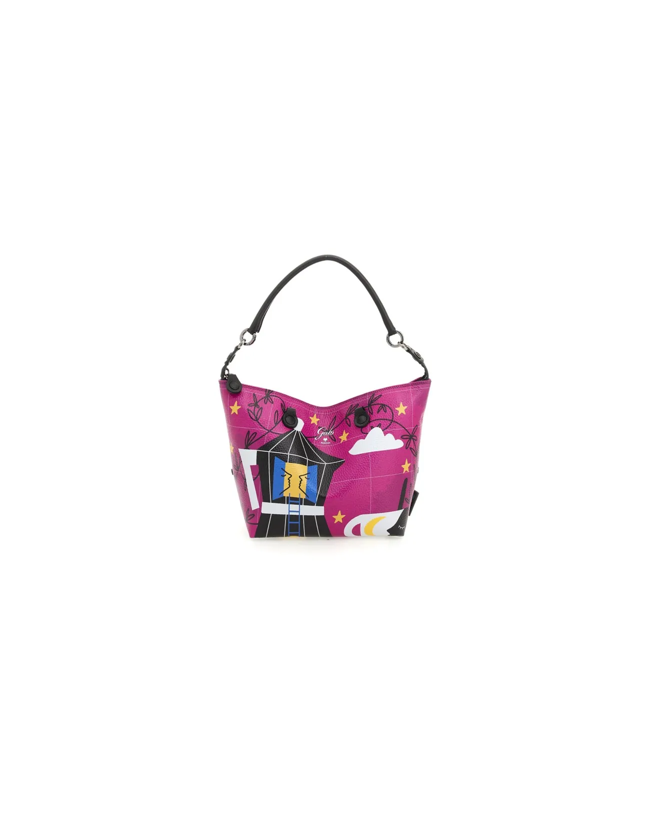 Gabs - Borsa piatta in pelle trasformabile G3 Plus Tg L Lab Black | Studioarch.com