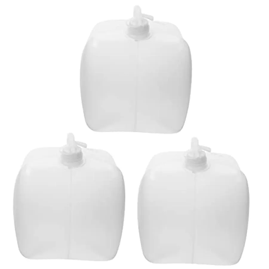 Garneck Crollo 3 Pz Secchio Pieghevole Bollitore Da Campo Portatore Dacqua Galloni Contenitori Per L’acqua Per Il Campeggio Broc