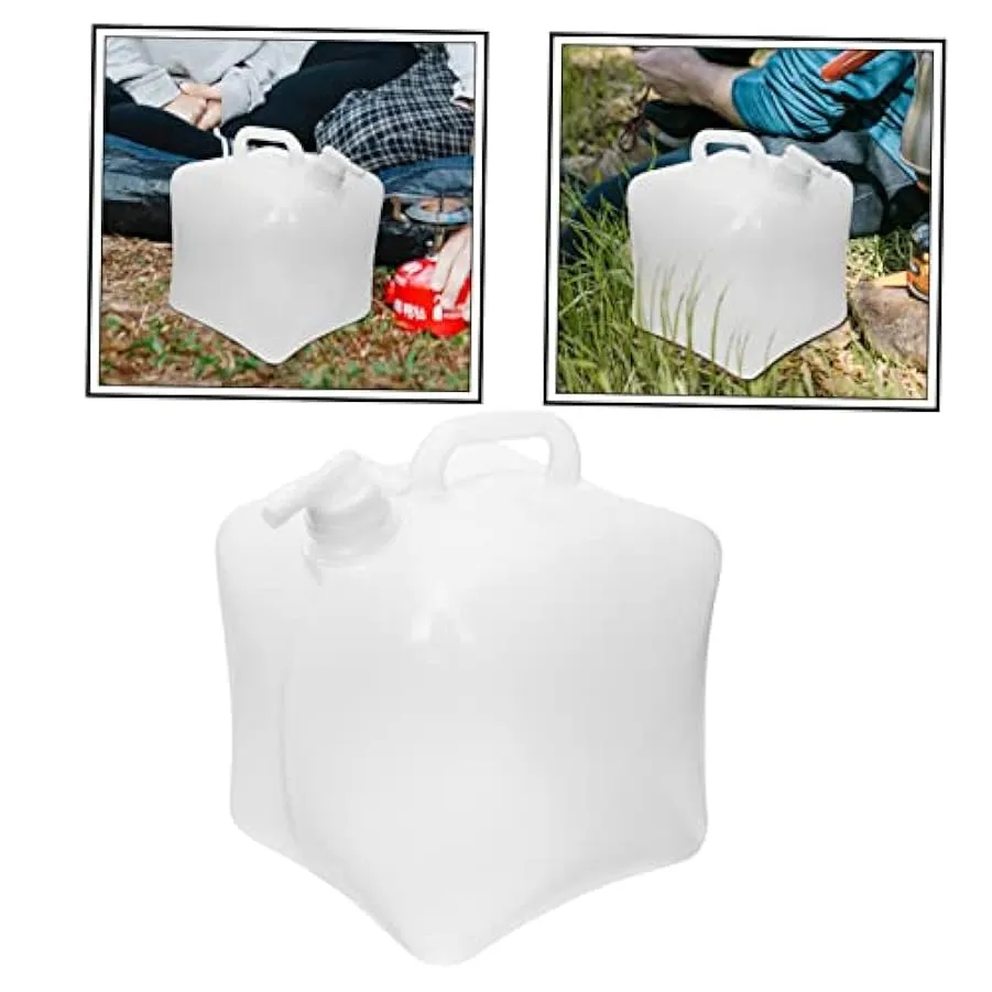 Garneck Crollo 3 Pz Secchio Pieghevole Bollitore Da Campo Portatore Dacqua Galloni Contenitori Per L’acqua Per Il Campeggio Broc