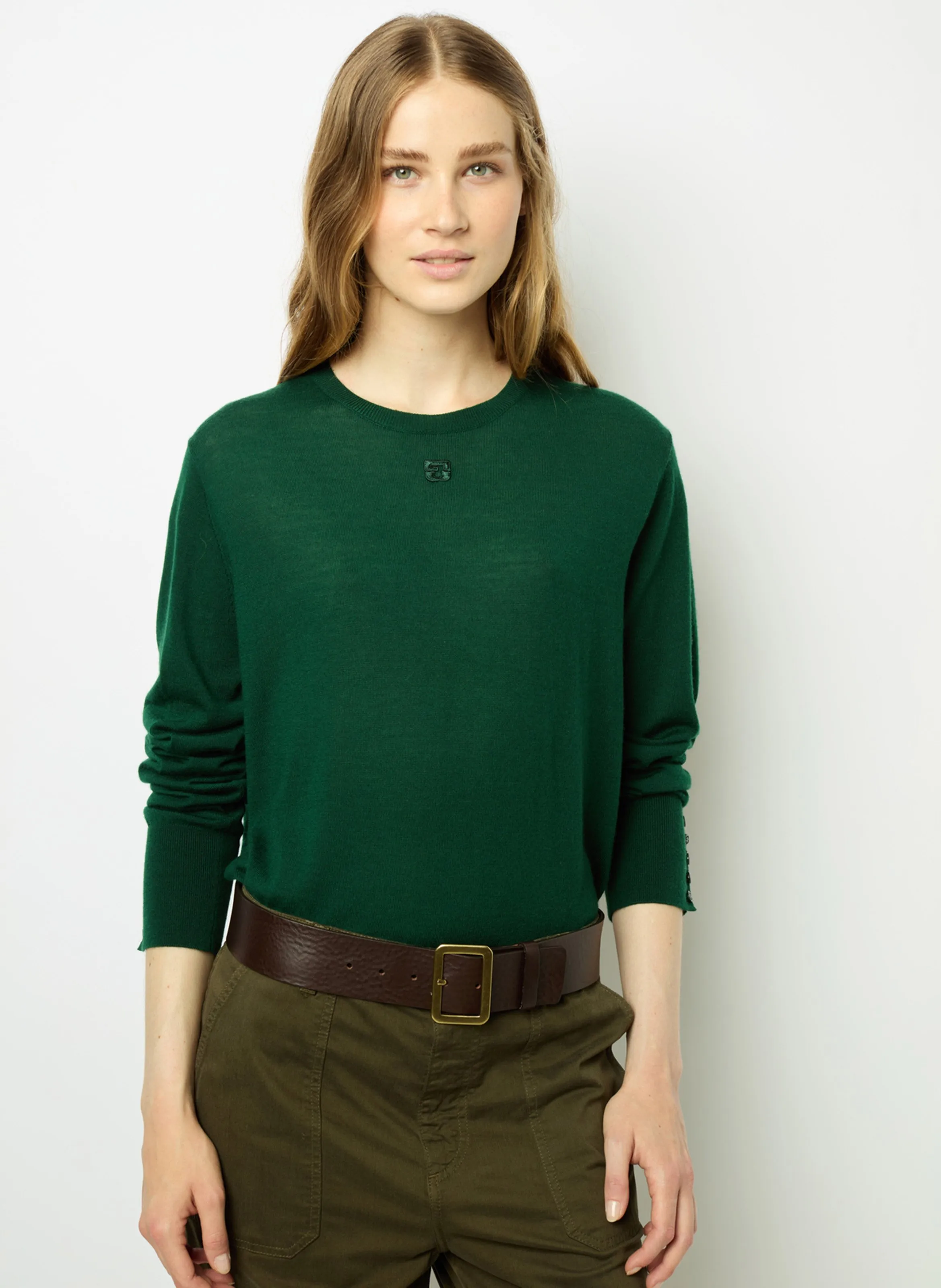  GERARD DAREL   JADE - Maglione collo a V in lana | Verde