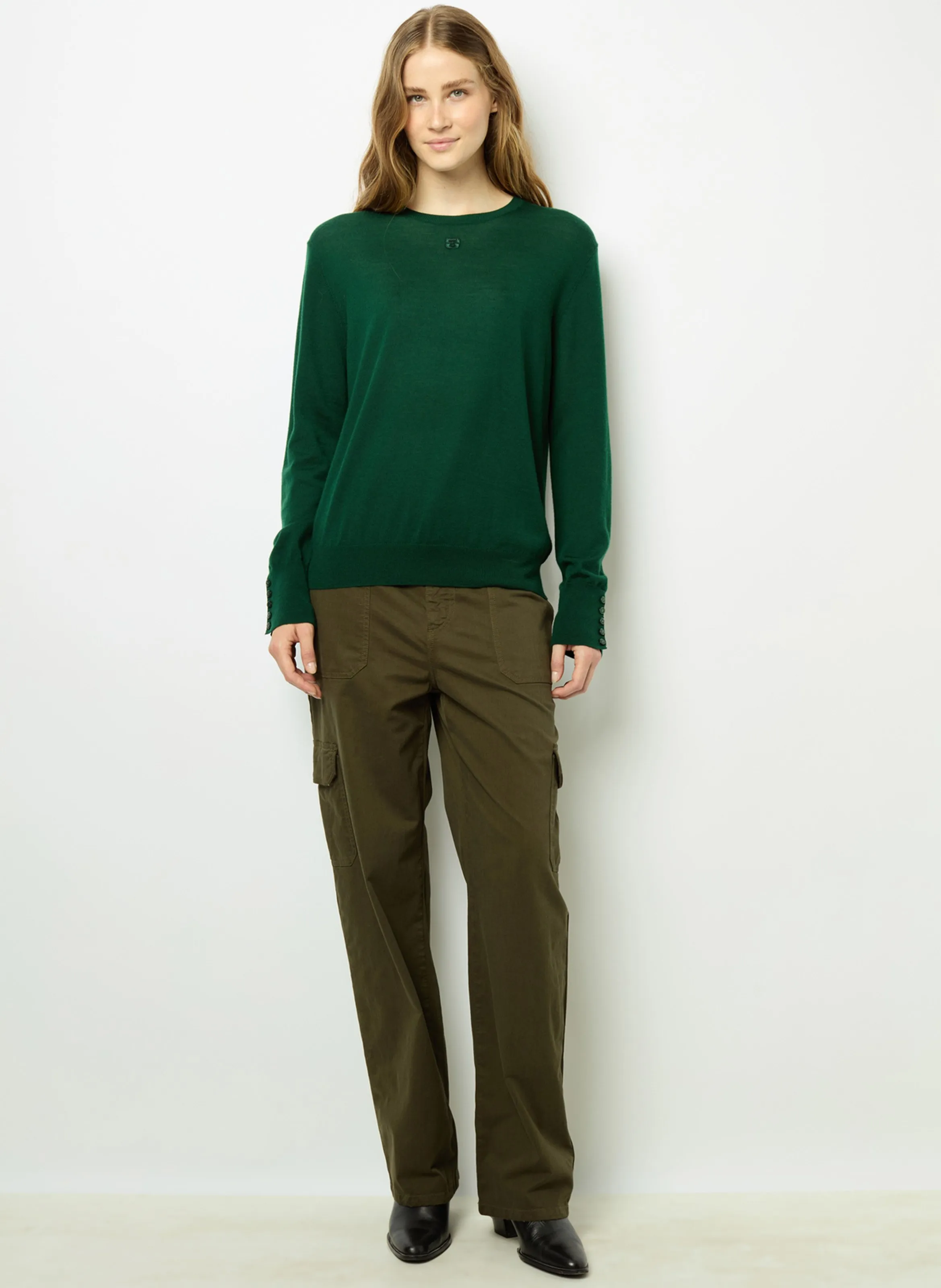  GERARD DAREL   JADE - Maglione collo a V in lana | Verde