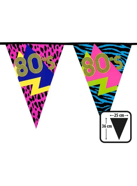Ghirlanda per festa a tema anni '80