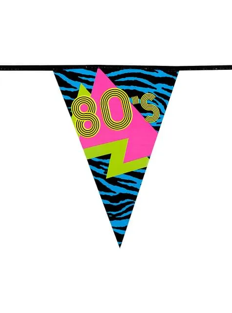 Ghirlanda per festa a tema anni '80