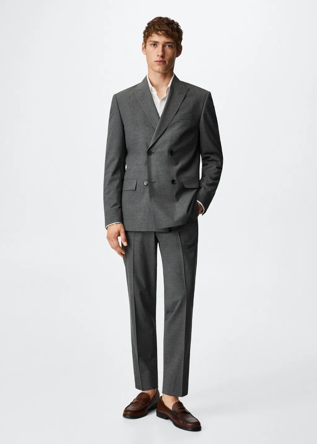 Giacca completo slim fit incrociata