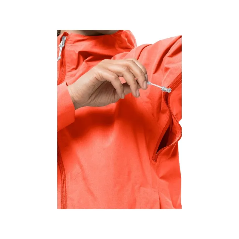 Giacca da pioggia JACK WOLSKINS Elsberg 2.5L jkt da donna (arancione digitale)