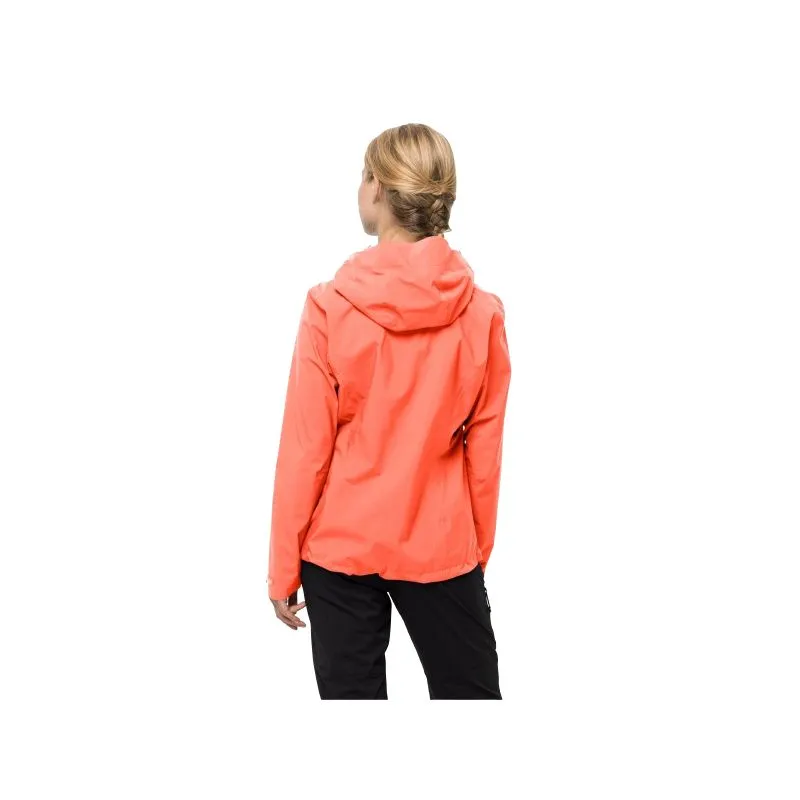 Giacca da pioggia JACK WOLSKINS Elsberg 2.5L jkt da donna (arancione digitale)