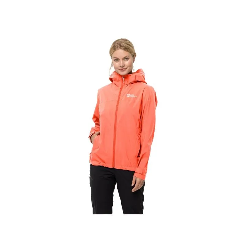 Giacca da pioggia JACK WOLSKINS Elsberg 2.5L jkt da donna (arancione digitale)