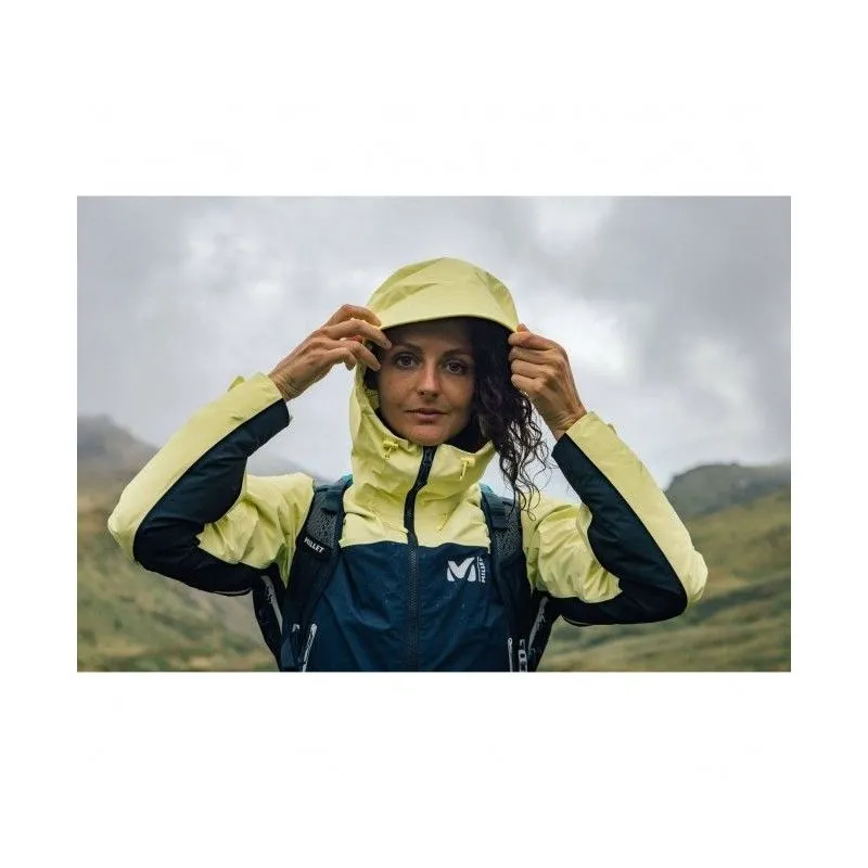 Giacca in Gore-tex Millet Kamet GTX (blu/giallo) Donna