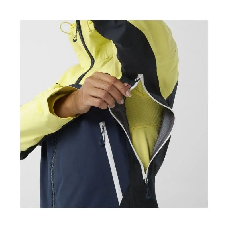 Giacca in Gore-tex Millet Kamet GTX (blu/giallo) Donna