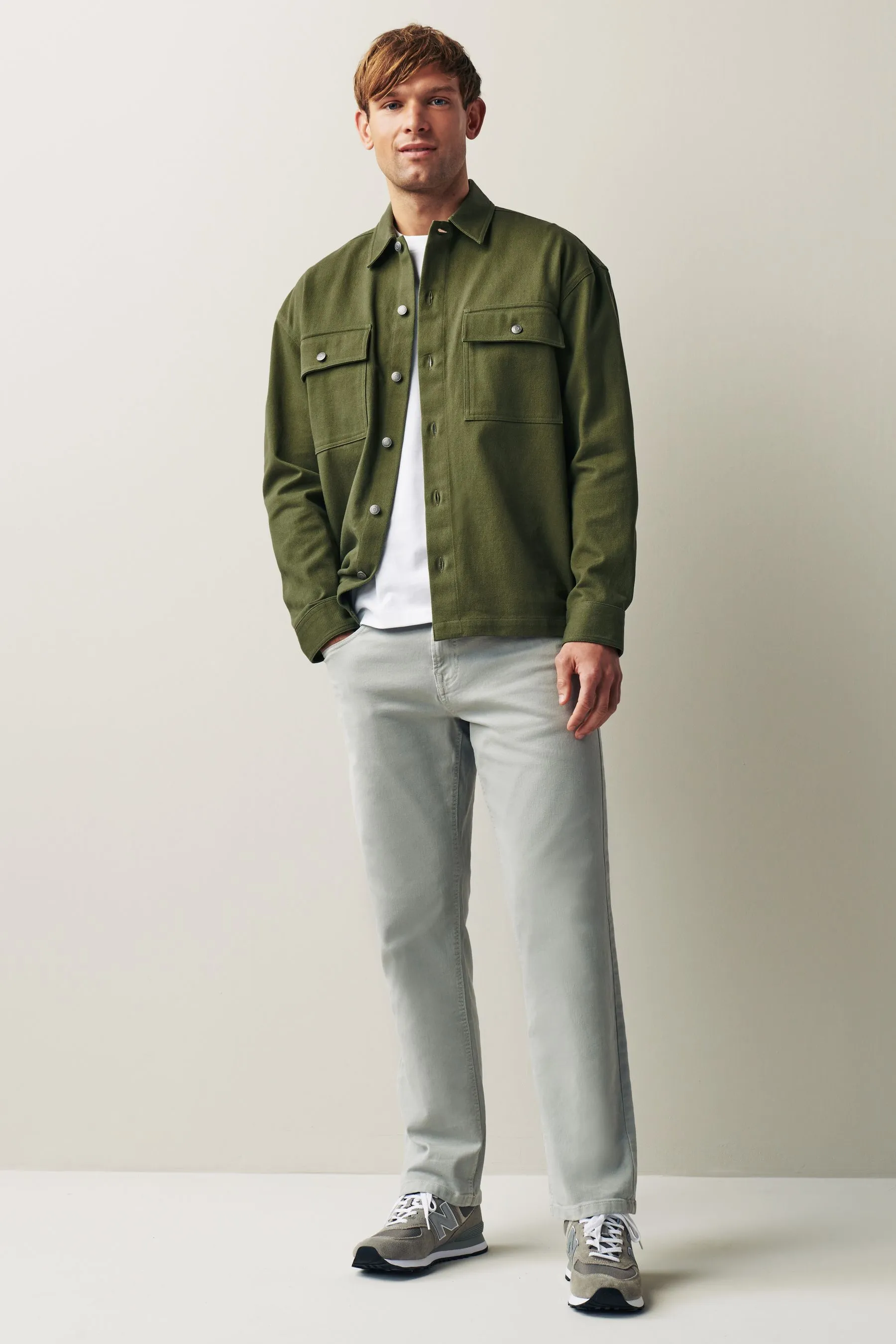Giacca stile camicia con due tasche