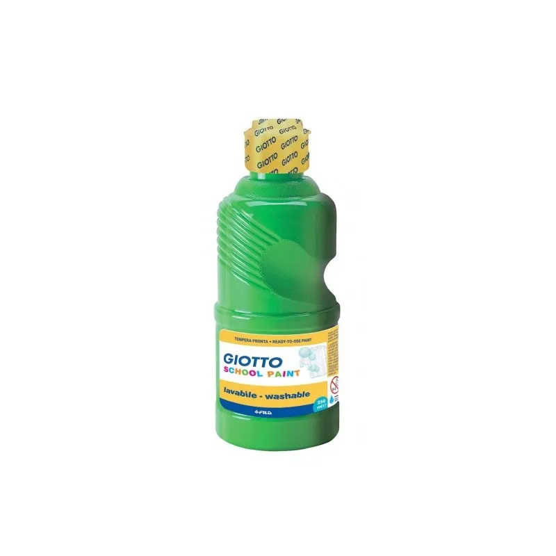 GIOTTO TEMPERA PRONTA FLACONE 250ML. SUPER LAVABILE EXTRA QUALITY COLORE VERDE