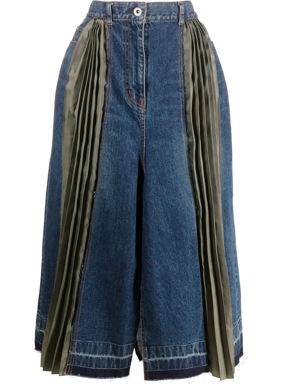 gonna in denim e tessuto