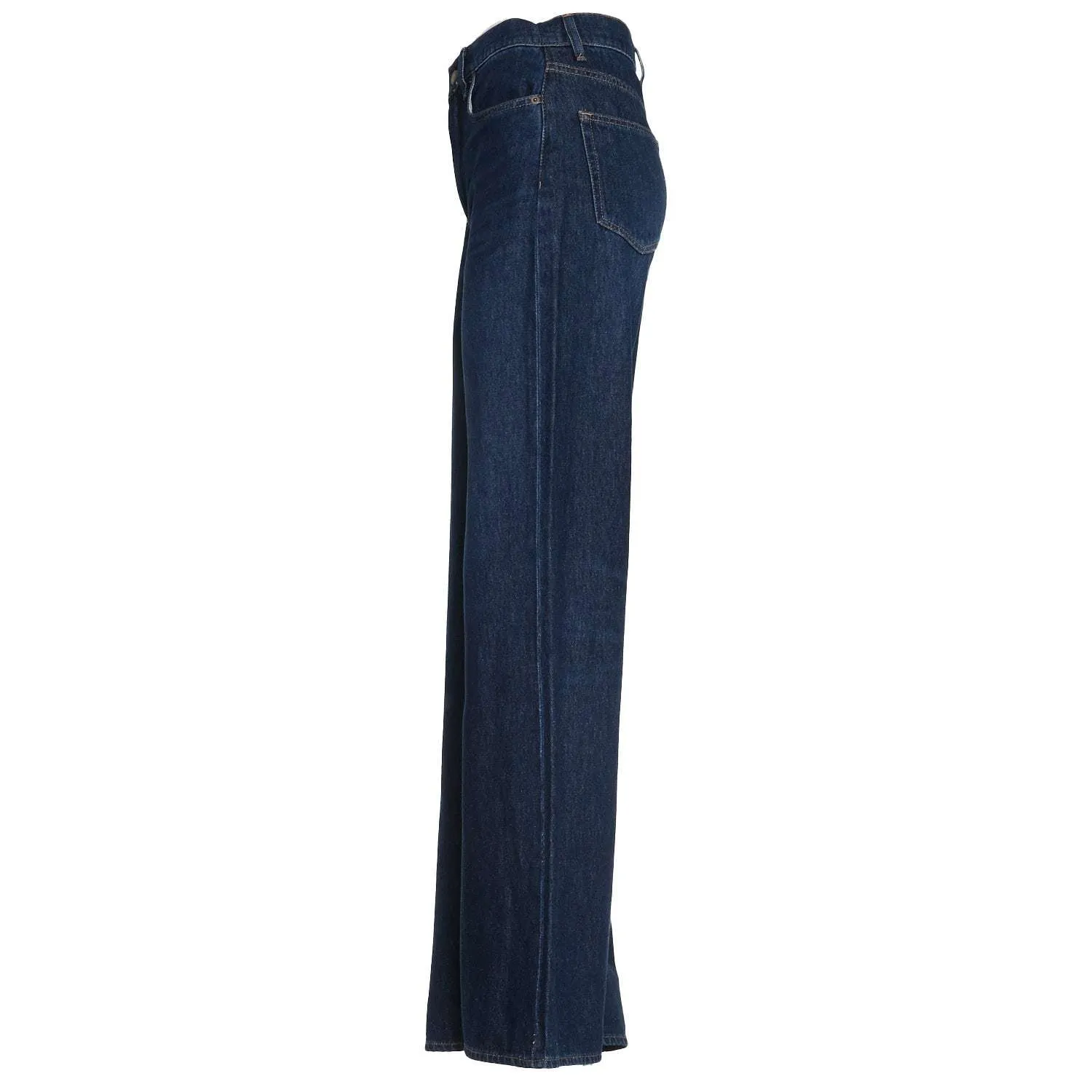 High Waist And Wide Leg Jeans