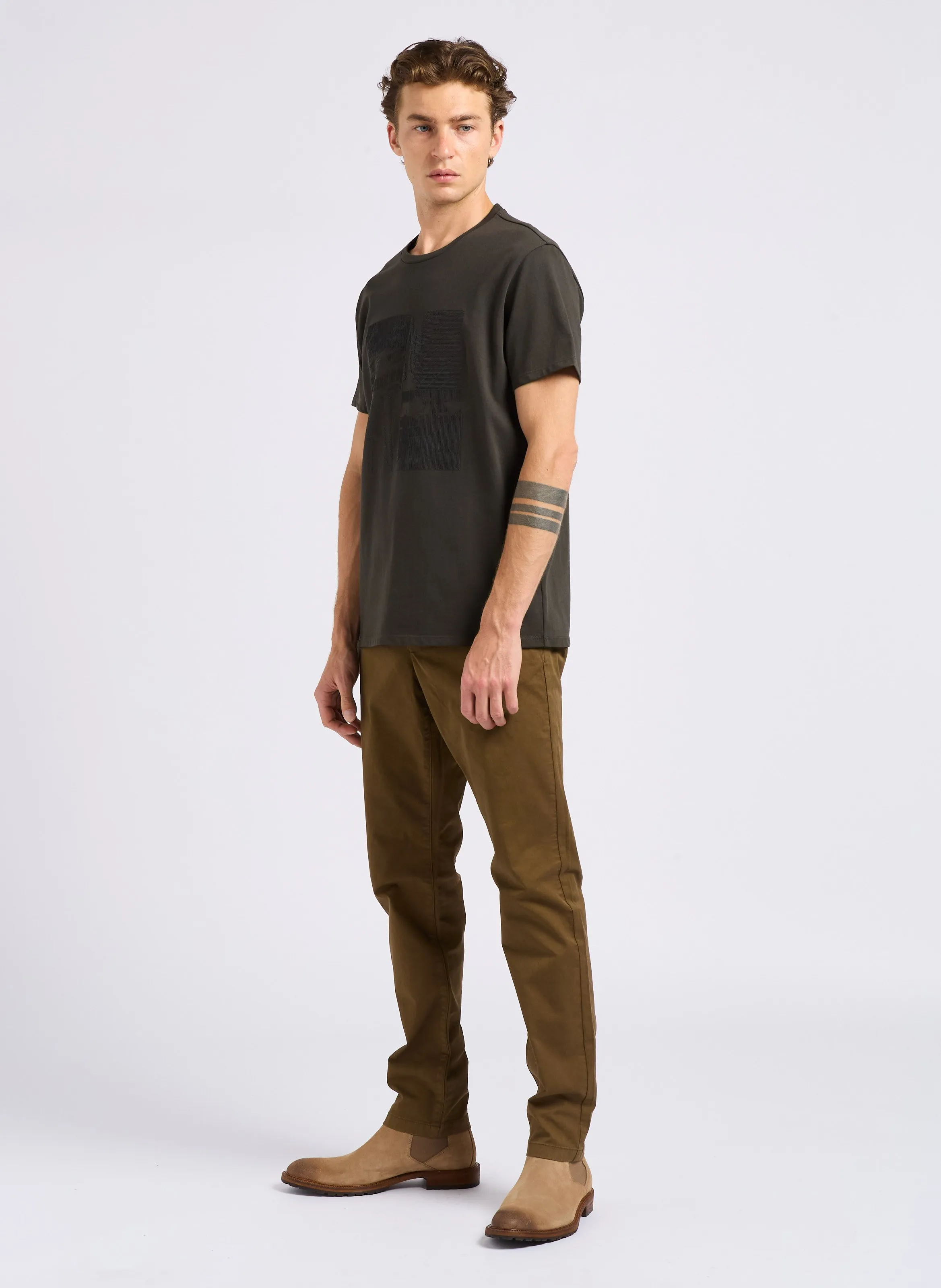  IKKS   Pantaloni slim in misto cotone | Marrone