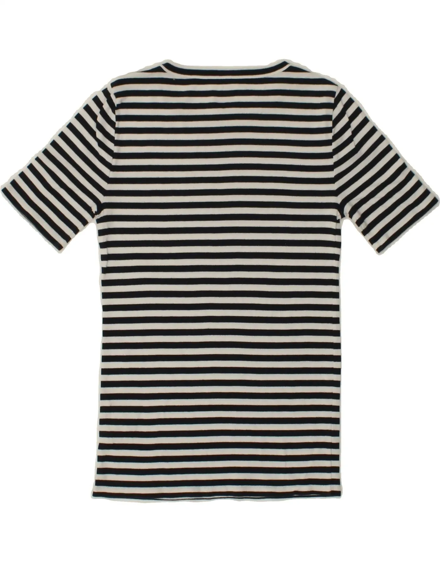 J. CREW Womens Perfect Fit Oversized T-Shirt Top UK 10 Small Black Striped