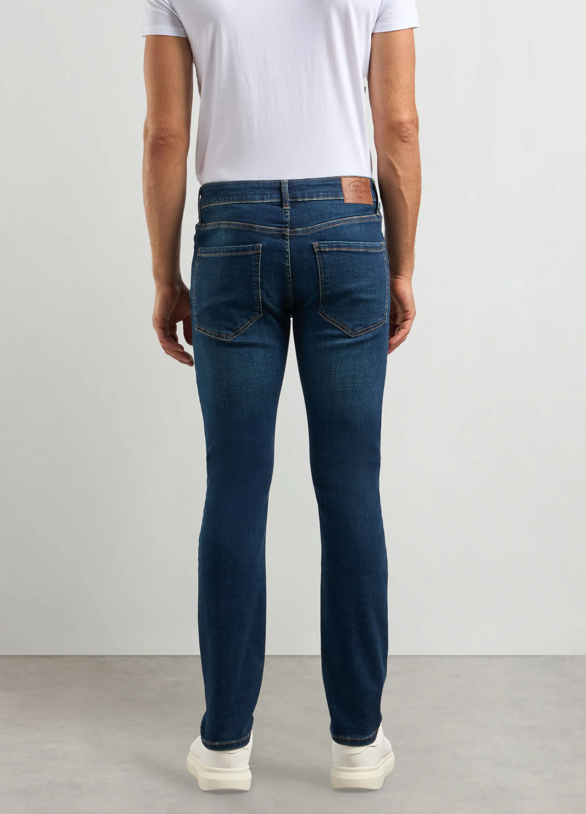 J. HART & BROS  Jeans slim fit in cotone stretch uomo