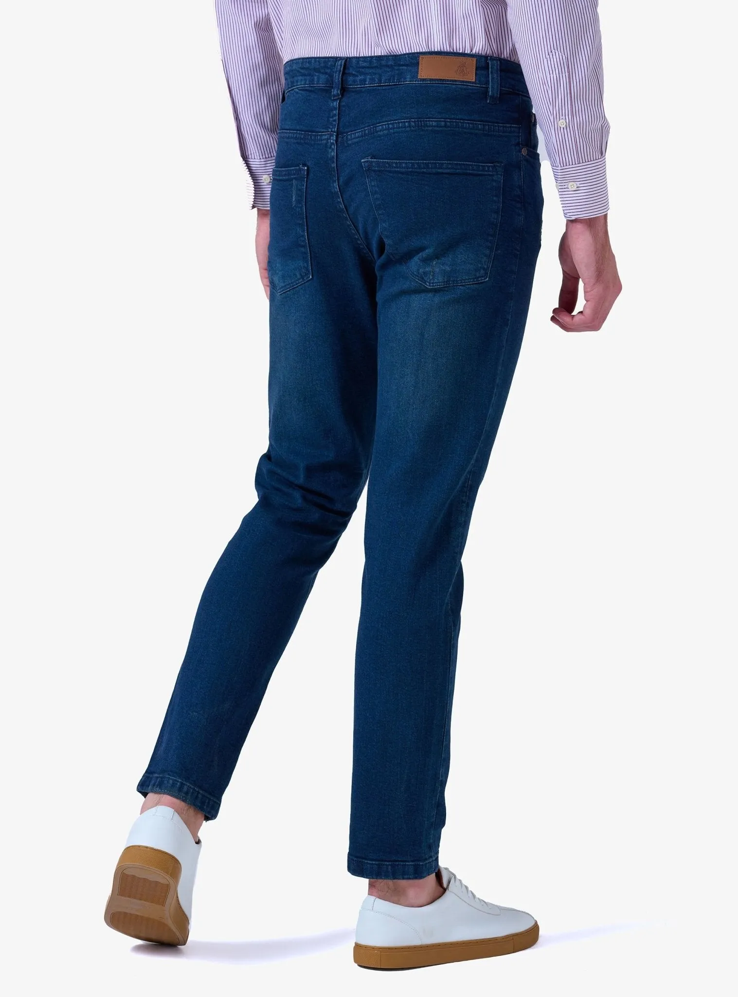 Jeans in denim - Blue Navy