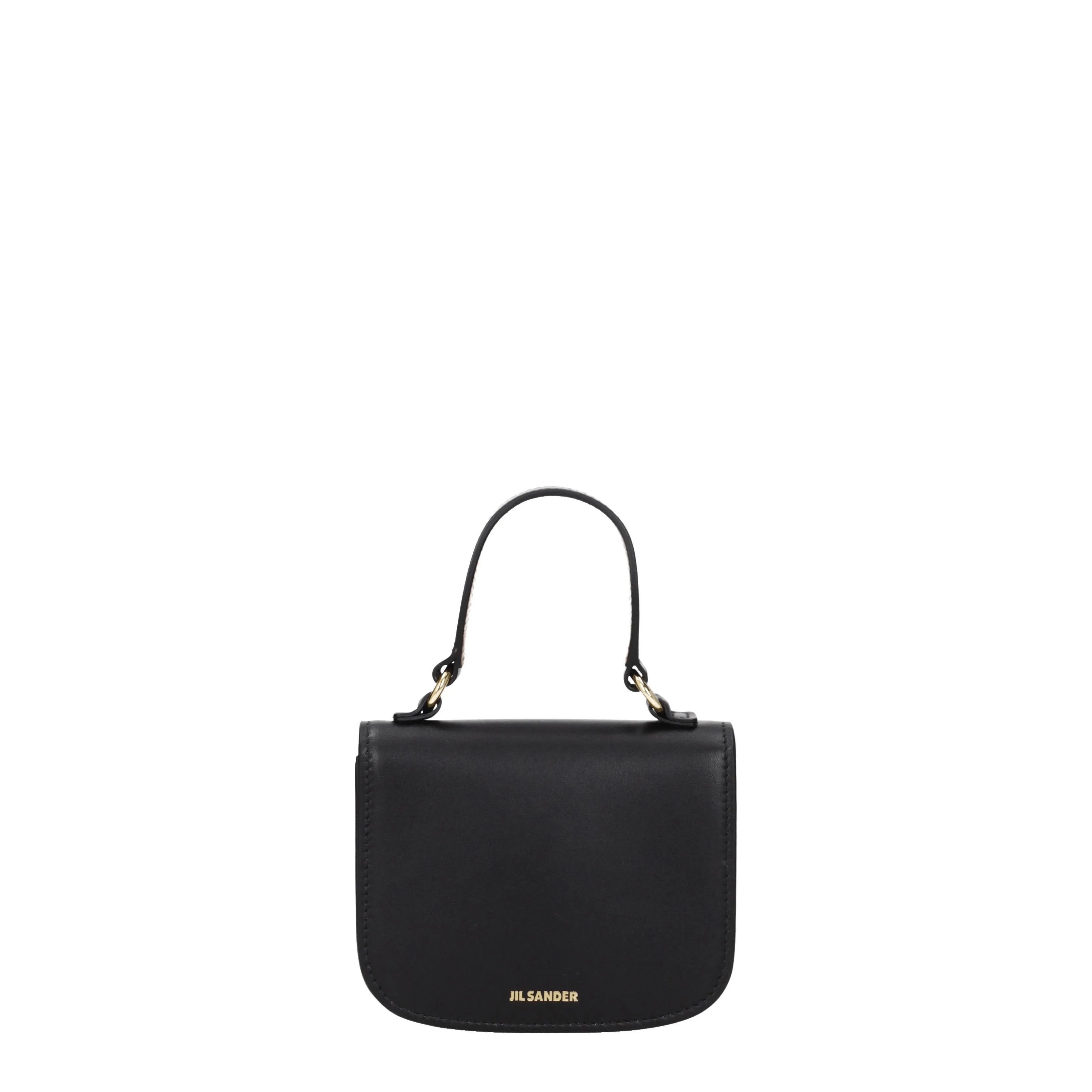 Jil Sander Borse a Mano Halo Donna Pelle Nero