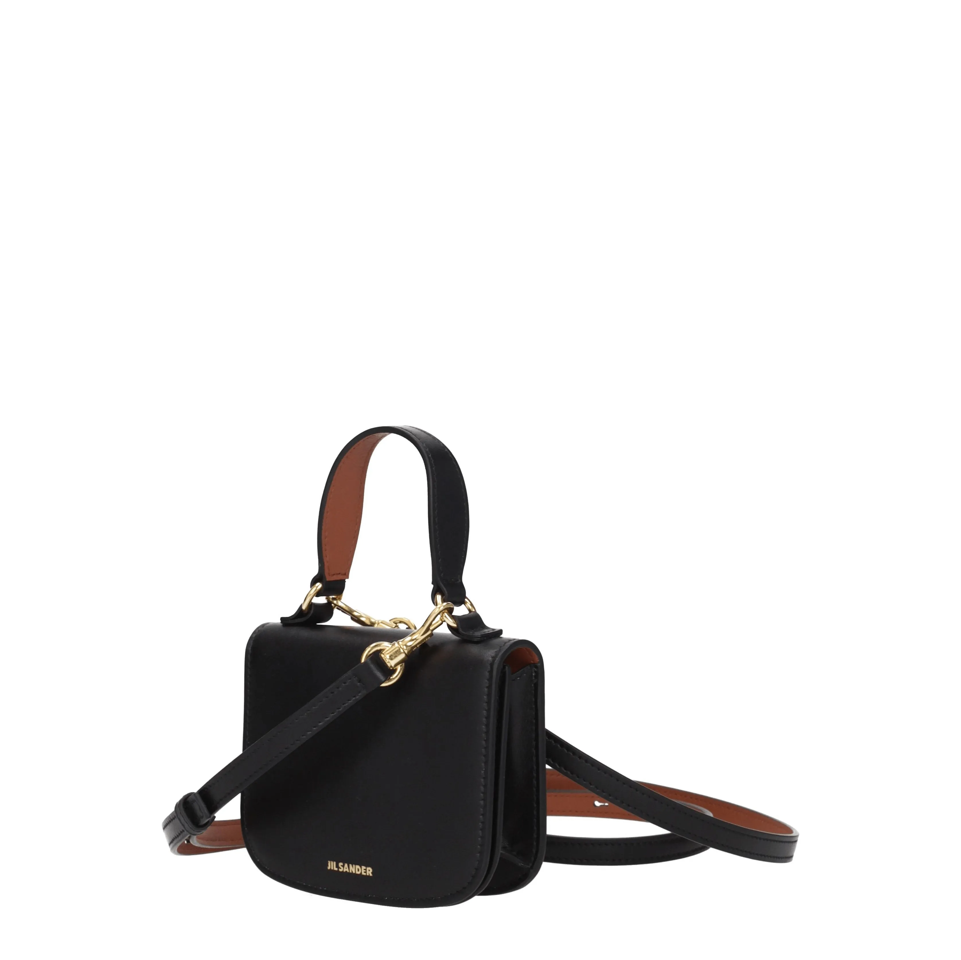 Jil Sander Borse a Mano Halo Donna Pelle Nero