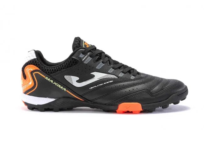 JOMA SCARPE CALCETTO CON TACCHETTI UOMO  MAXS2301TF  MAXIMA 2301 NERO/ARANCIO