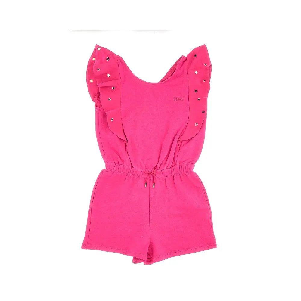 Jumpsuit corta in french terry