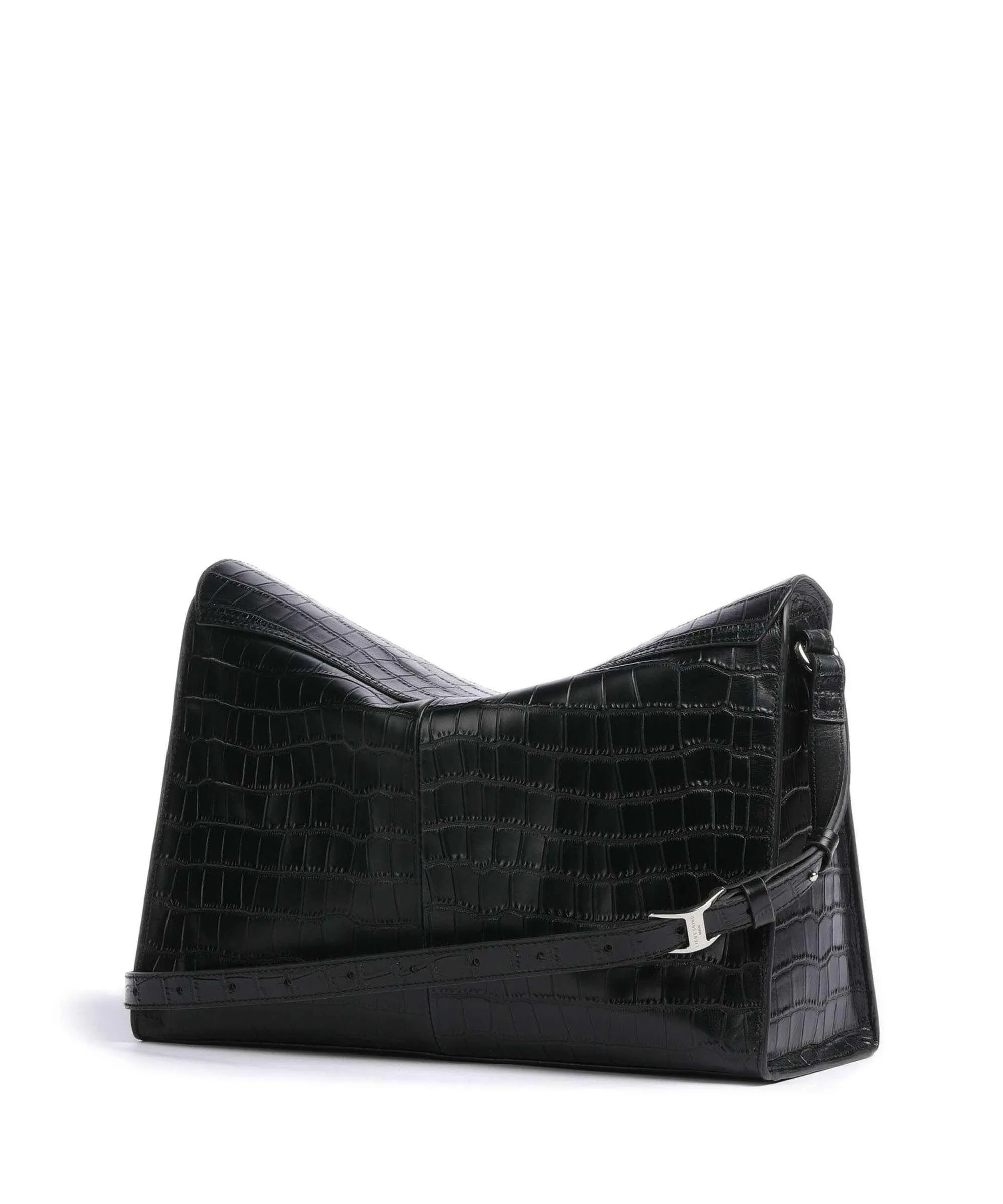  Liebeskind Lora Croco M Borsa a tracolla pelle in rilievo nero  