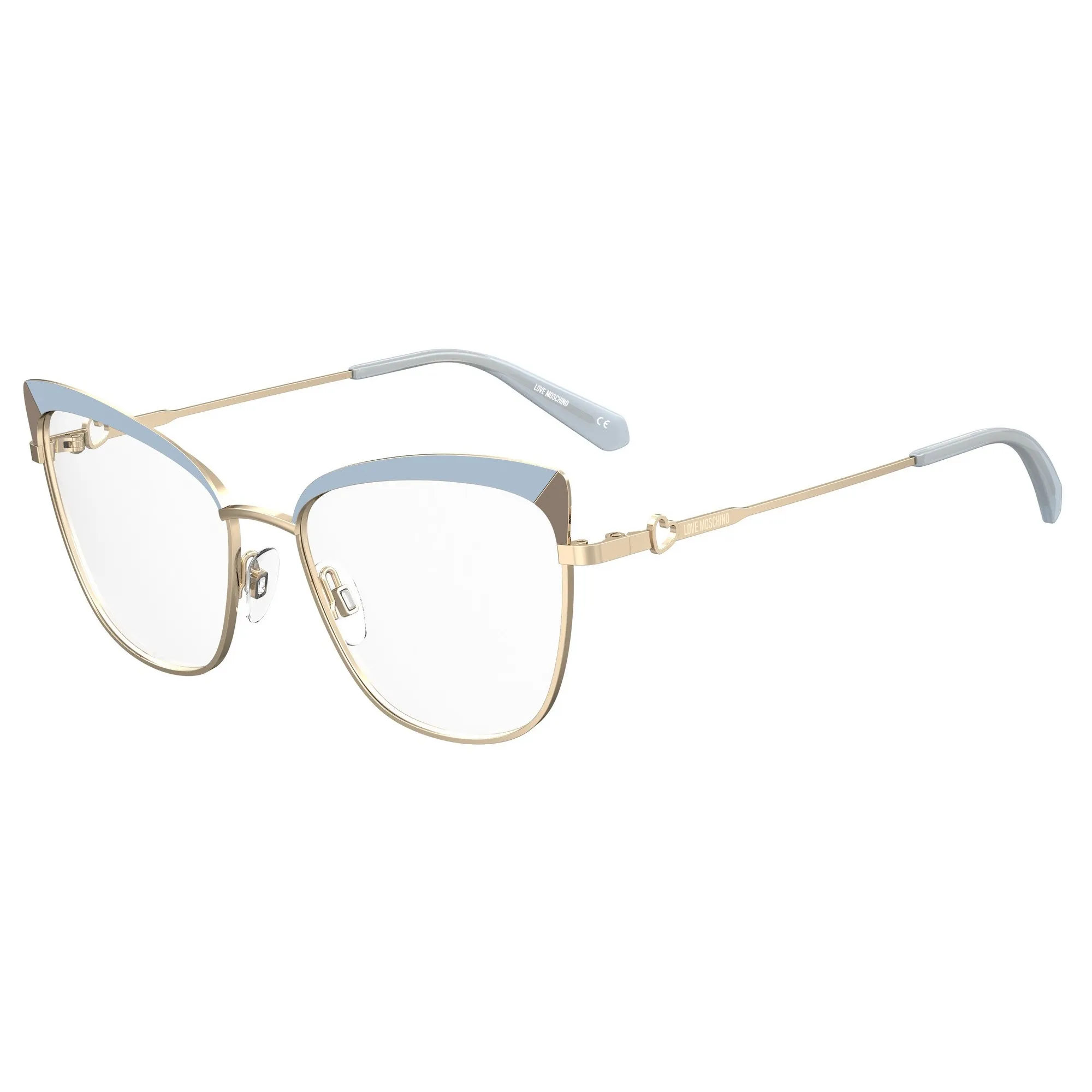  Love Moschino MOL602 - 9DU Marrone Azzurro | Occhiale Da Vista Donna 