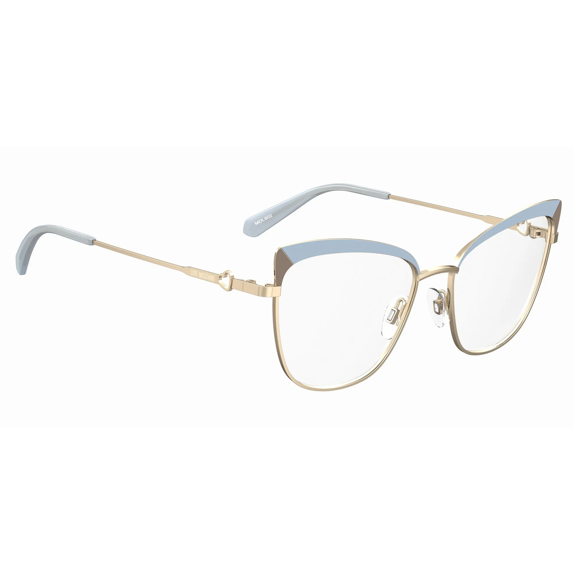   Love Moschino MOL602 - 9DU Marrone Azzurro | Occhiale Da Vista Donna 